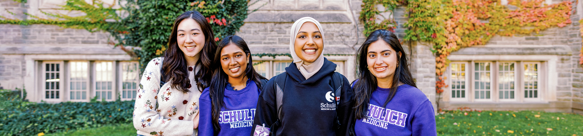 Students smiling